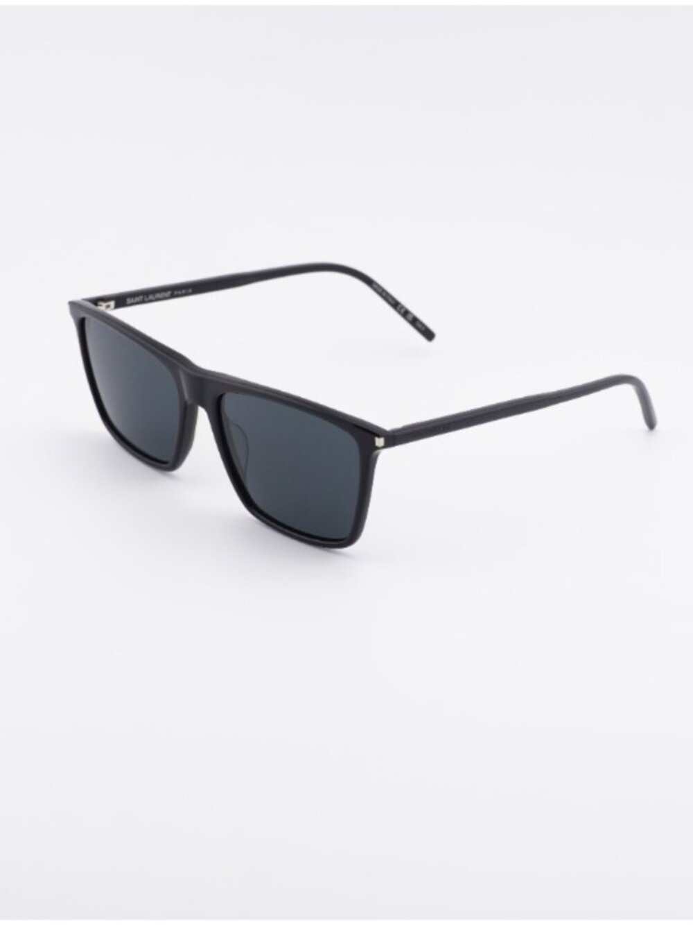 Saint Laurent SL668 001 Sunglasses Black Square Frame, Black Lenses